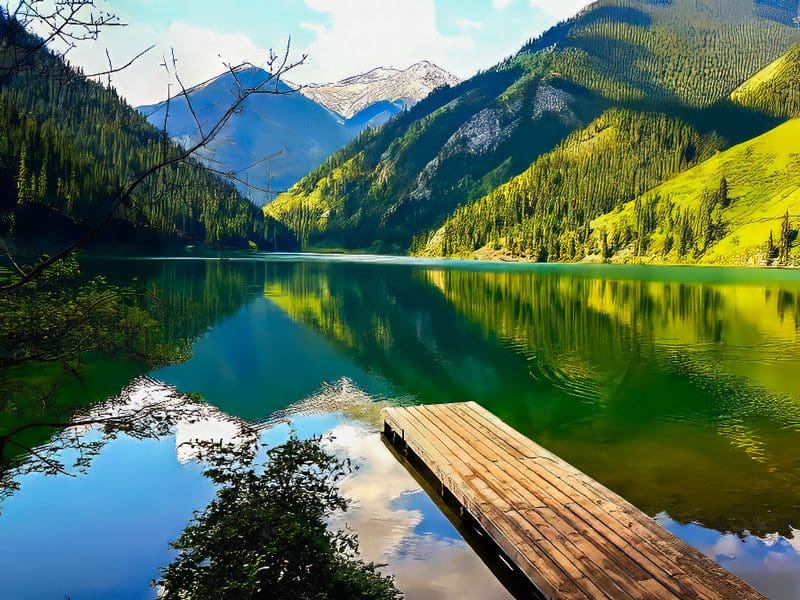 دریاچه کولسای قزاقستان